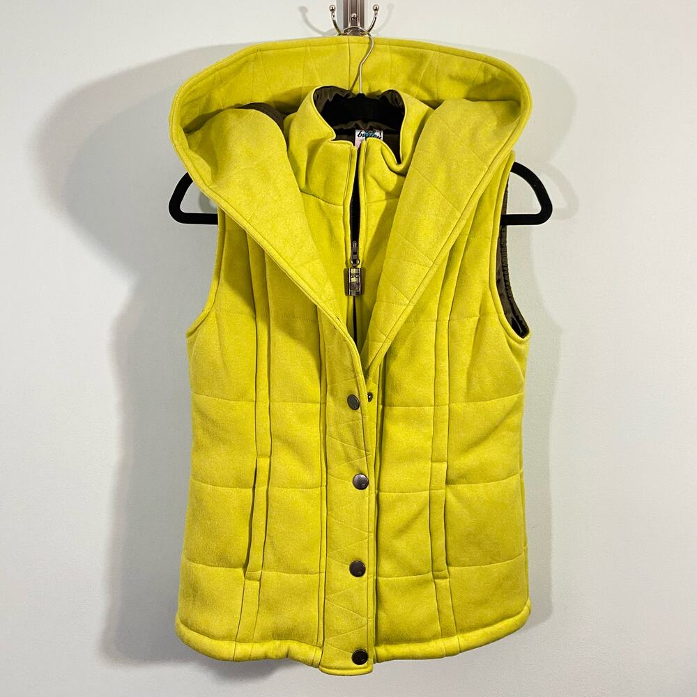 Burton Yellow Hooded Vest